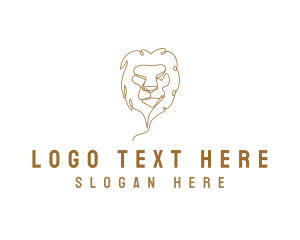 Tiger Head - Safari Wild LIon logo design