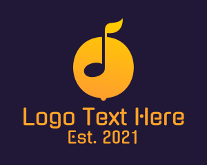 Music Producer - Lemon Music Note logo design
