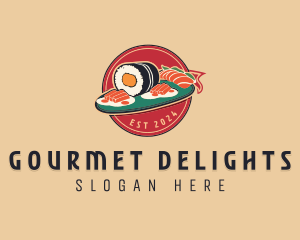 Asian Sushi Restaurant logo design