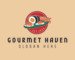 Asian Sushi Restaurant logo design