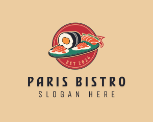 Asian Sushi Restaurant logo design