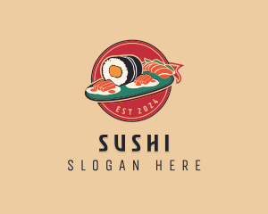 Asian Sushi Restaurant logo design