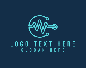 Stethoscope - Minimalist Stethoscope Lifeline logo design