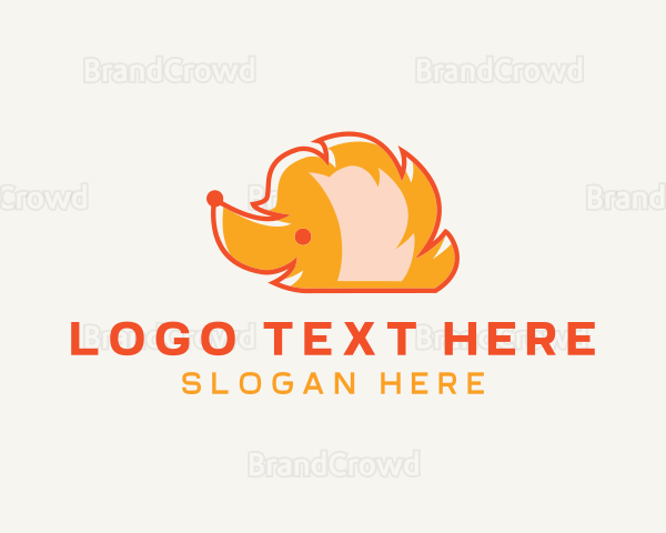 Hedgehog Pet Animal Logo