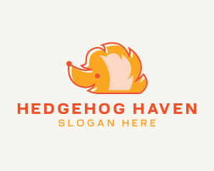 Hedgehog Pet Animal logo design