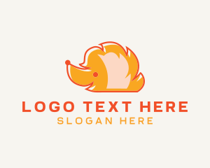 Adorable - Hedgehog Pet Animal logo design