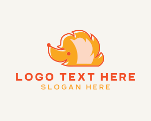 Hedgehog Pet Animal Logo