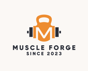 Hypertrophy - Crossfit Gym Letter M logo design