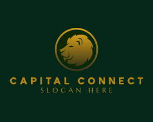 Finance Lion Head logo design