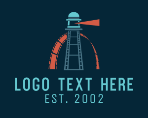 Theater - Sea Lighthouse Reel logo design
