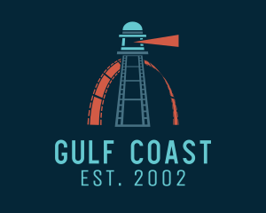 Sea Lighthouse Reel logo design