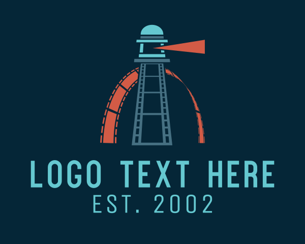 Ocean - Sea Lighthouse Reel logo design