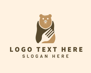 Bear Fork Restaurant logo design