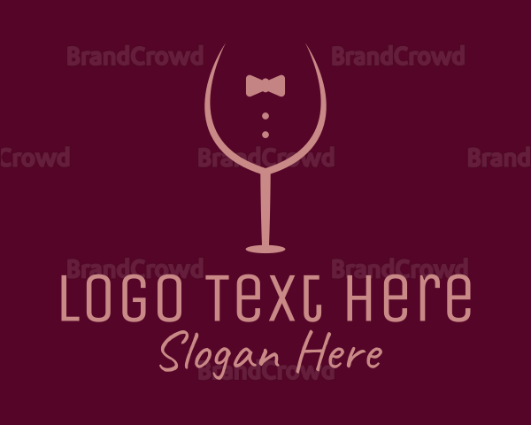 Elegant Winery Glass Logo