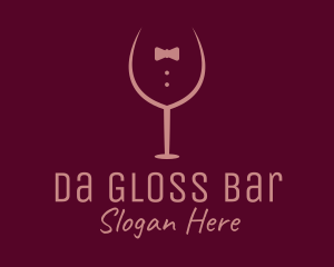 Elegant Winery Glass logo design