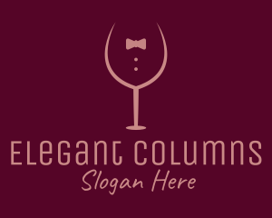 Elegant Winery Glass logo design