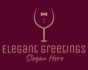 Elegant Winery Glass logo design