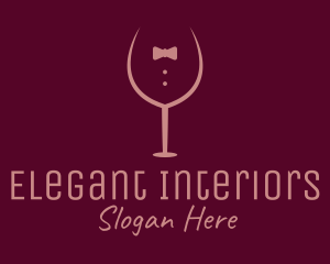 Elegant Winery Glass logo design