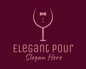 Elegant Winery Glass logo design