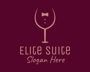 Elegant Winery Glass logo design