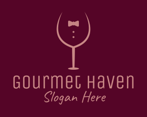 Elegant Winery Glass logo design