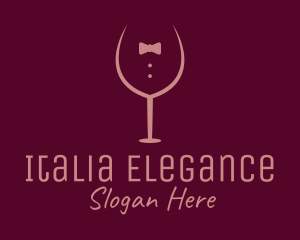 Elegant Winery Glass logo design