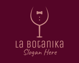 Ladies Drink - Elegant Winery Glass logo design