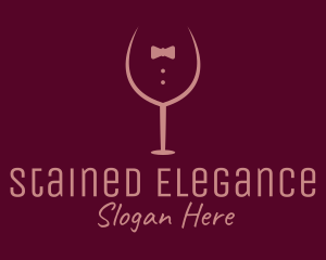 Elegant Winery Glass logo design