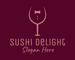 Elegant Winery Glass logo design