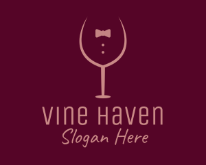 Elegant Winery Glass logo design