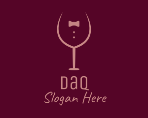 Pub - Elegant Winery Glass logo design