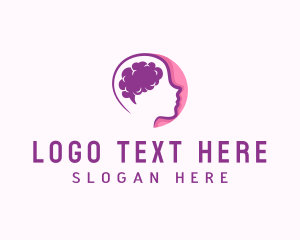 Knowledge - Brain Intelligence Neurologist logo design