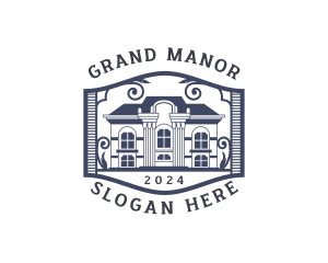 Real Estate Mansion logo design