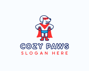 Furry - Superhero Dog Pet logo design