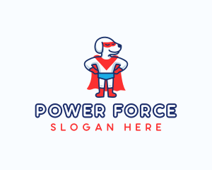 Superhero - Superhero Dog Pet logo design