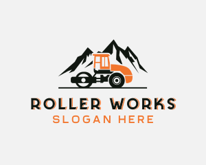 Mountain Road Roller logo design