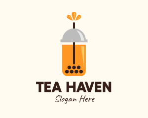 Modern Tea Drink logo design