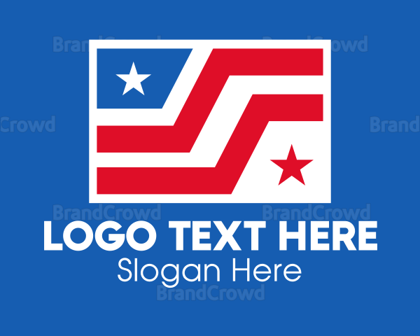 Stars Stripes USA Flag Logo