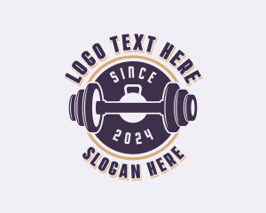 Crossfit - Gym Weights Bodybuilding logo design