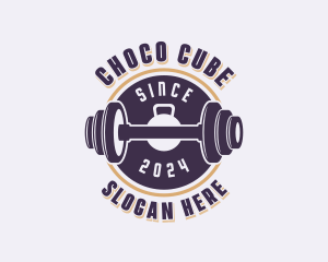 Gym Weights Bodybuilding Logo