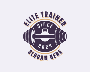 Gym Weights Bodybuilding logo design