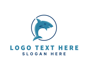 Conservation - Swimming Shark Surf Gear logo design