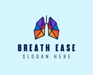 Respiratory - Colorful Lung Center logo design