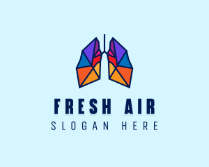 Lungs - Respiratory Lung Center logo design