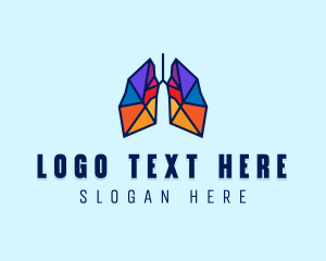 Hospital - Colorful Lung Center logo design