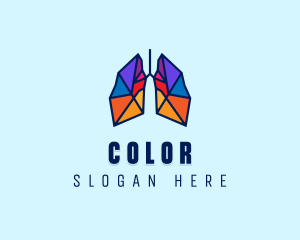 Colorful Lung Center logo design