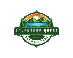 Expedition - Compass Travel Mountain logo design