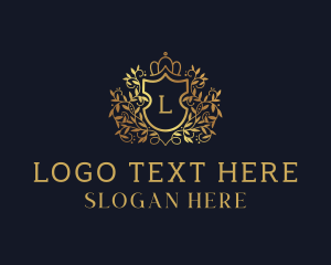 Regal - Shield Wreath Royalty logo design