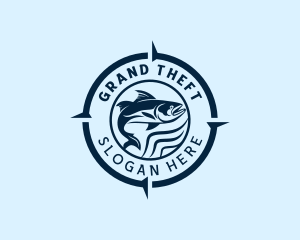Waves - Fish Salmon Fishery logo design