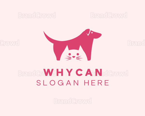 Dog Cat Pet Shop Logo
